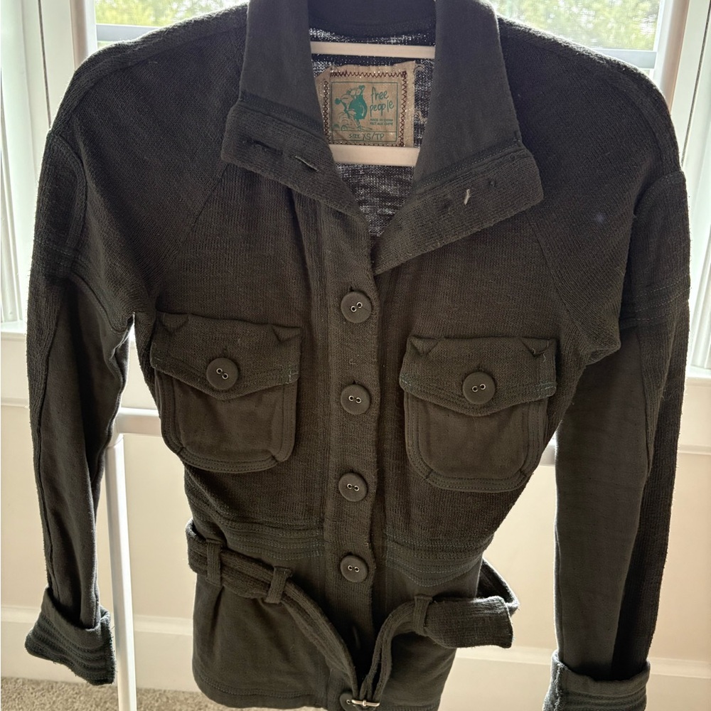 Free People Military-Inspired Sweater